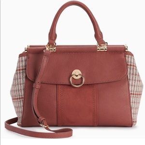 3/$24 LC Lauren Conrad Rose & Plaid Purse